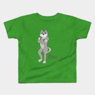 Cat boss Kids T-Shirt